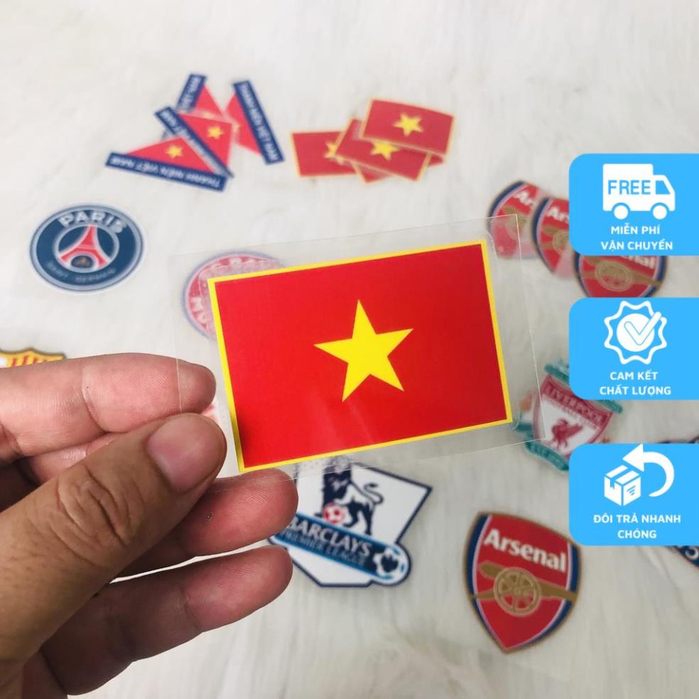 Sticker Ủi Lá cờ VIỆT NAM - Ủi áo thun - Decal Lá cờ Ép Áo ĐỘI TUYỂN VIỆT NAM