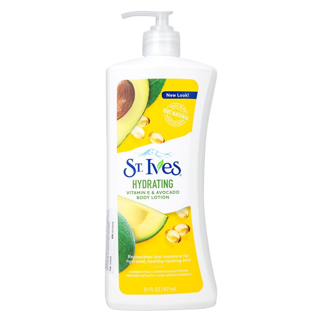 Sữa dưỡng thể trắng da St Ives 621ml--Mỹ