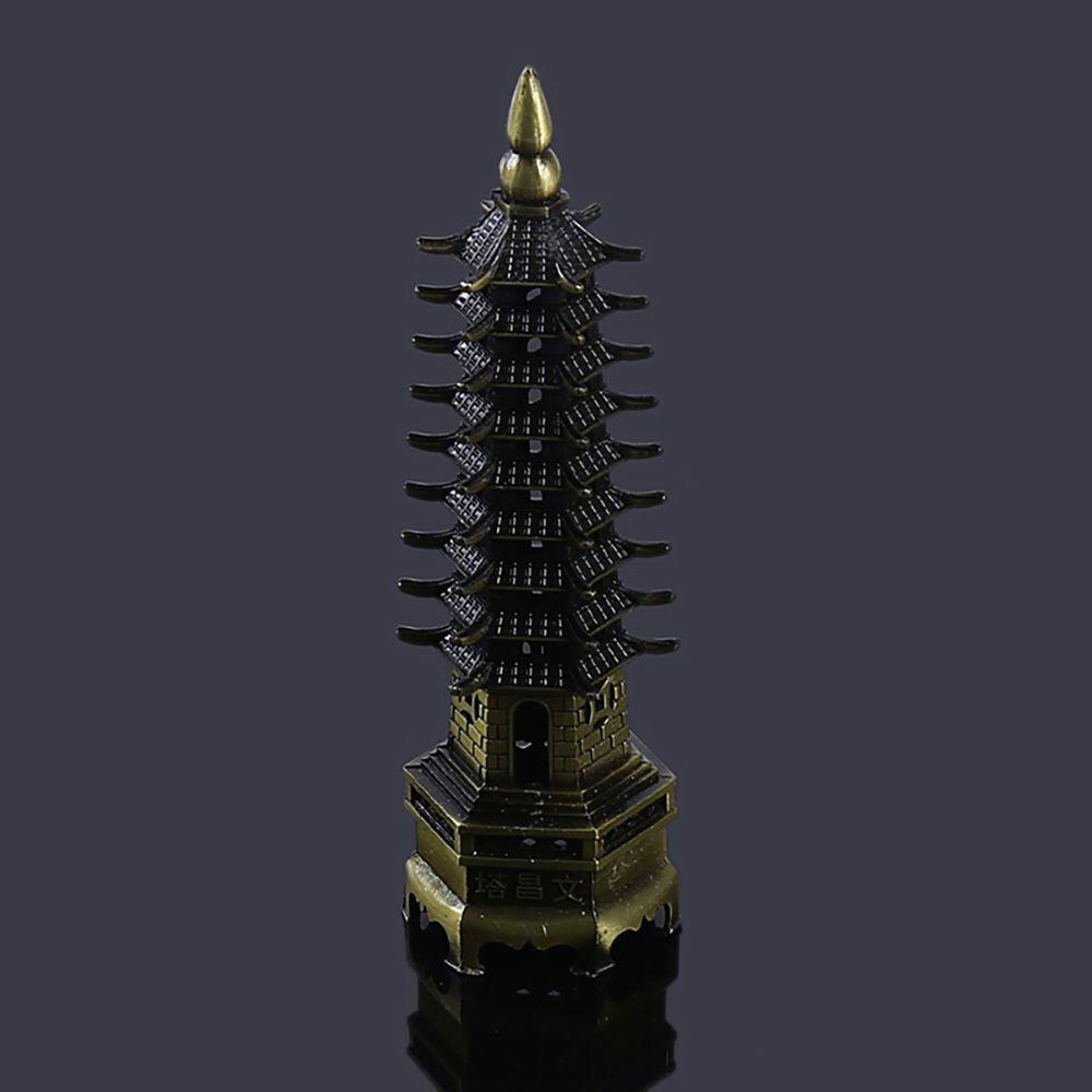 Mô Hình Tượng Wen Chang Pagoda Bằng Hợp Kim Kẽm 1 Cái 9 Cấp Độ Dùng Trang Trí Nhà Cửa