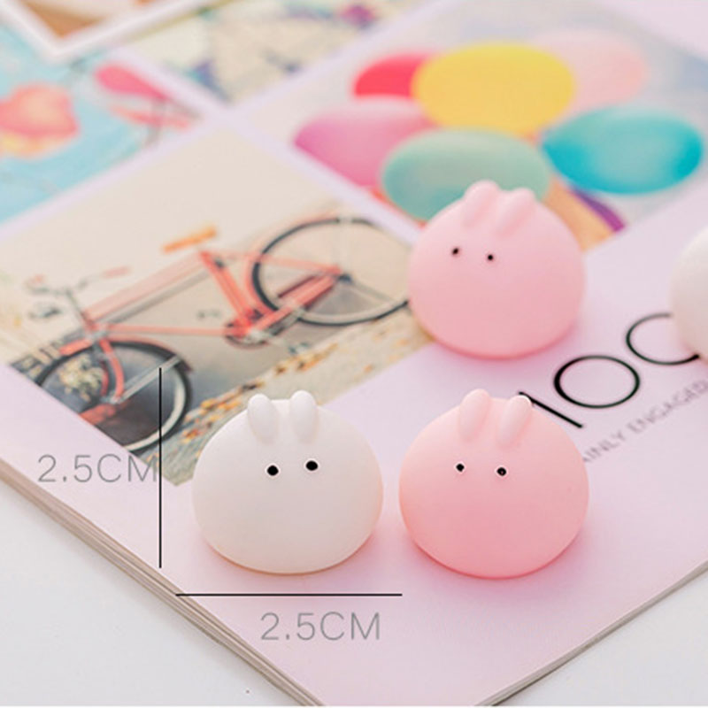 Đồ Chơi Xốp Bóp Squishy Giảm Stress Hình Thỏ Con Dễ Thương Cho Bé