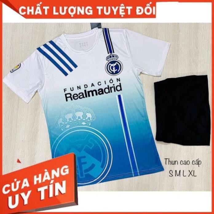 Áo Bóng Đá Thun Lạnh Cao Cấp  ⚠  ĐỦ KIỂU MẪU MÃ  ⚠  Đội tuyển Real Madrid MỚI NHẤT 2021 * ྇ ⚽