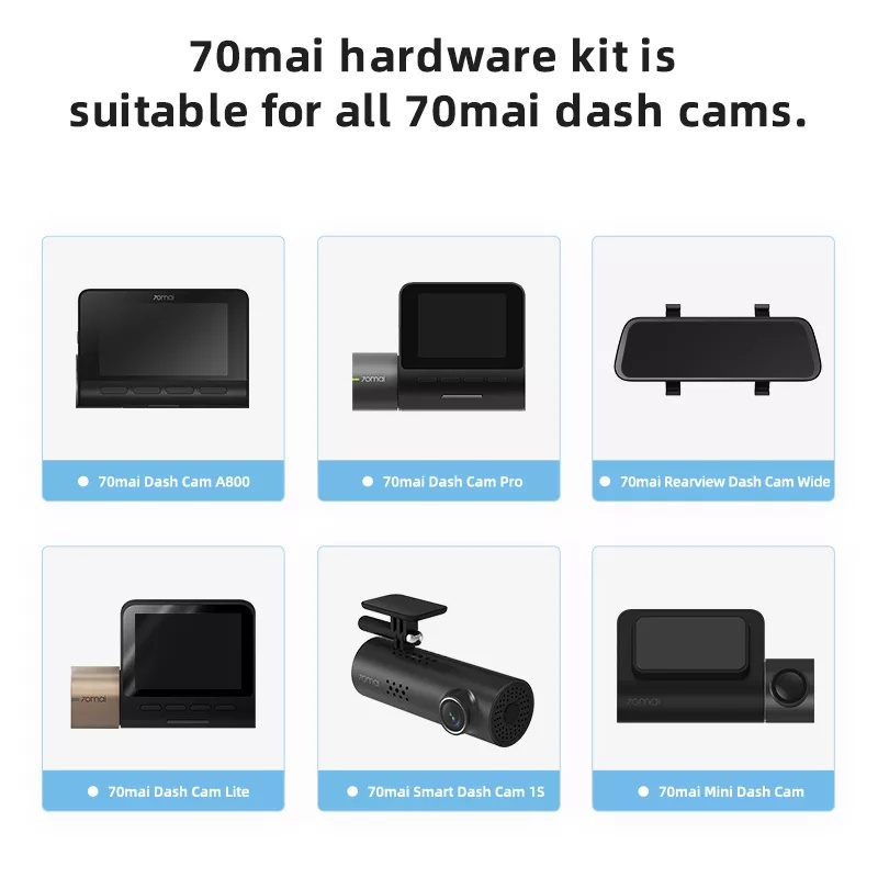 Bộ Dây Nguồn Hardwire Kit Cấp Điện Trực Tiếp Cho Camera Hành Trình 70mai (A800S A500S D06 D07 D08 M300 DVR 24H)