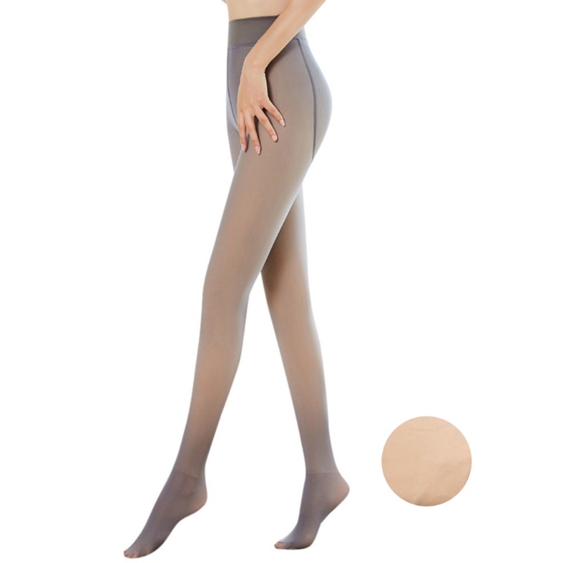 Quần vớ lót lông cừu giả trong mờ ấm áp thời trang dành cho nữ