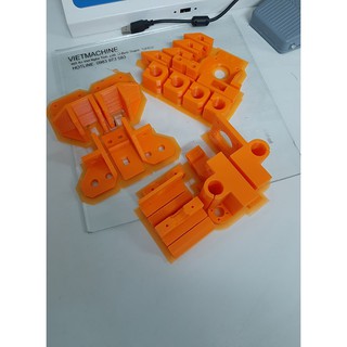 Bộ nhựa ráp máy in 3D Prusa màu Cam chất lượng cao, bao gãy vỡ (xài chung cho nhôm 2020 và 2040)