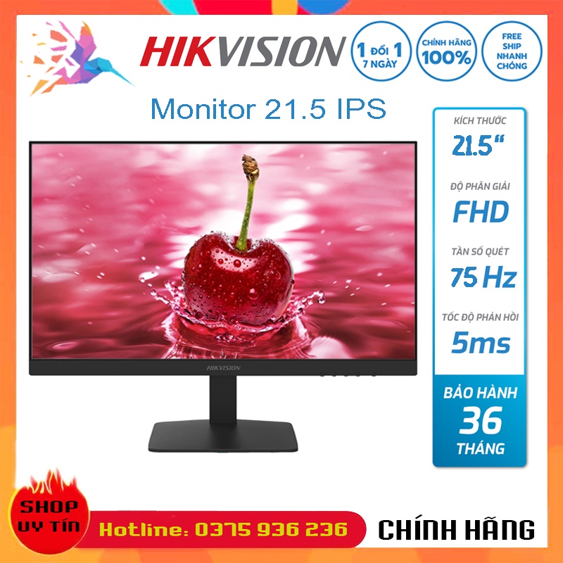 Màn Hình Máy Vi Tính HIKVISION Full Viền 19&quot; 22&quot; 24&quot; 27 Inch DS-D5022FN FULL HD IPS 75Hz - Desktop Monitor - chính hãng