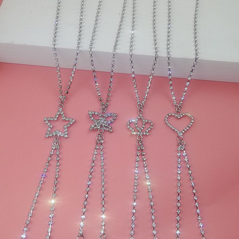 Dây Áo Ngực Trong Suốt Đính Đá Kim Cương Giả Phong Cách Mới Có Thể Điều Chỉnh