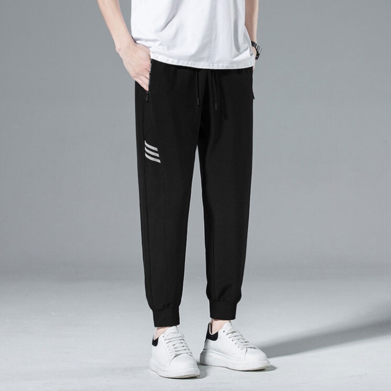 Quần Thể Thao Chất Liệu Lụa Mỏng Nhanh Khô Kiểu Dáng Đơn Giản Thời Trang Mùa Hè Cho Nam