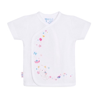 ÁO SƠ SINH DÁN XÉ tay ngắn hiệu Hello B&B (size S, M, L, XL)