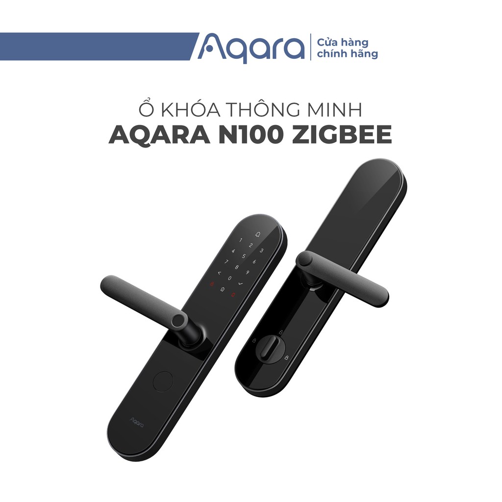 Khoá Cửa Thông Minh Aqara N100 Zigbee phiên bản Quốc Tế ZNMS16LM - Hàng Chính Hãng BH 12 Tháng
