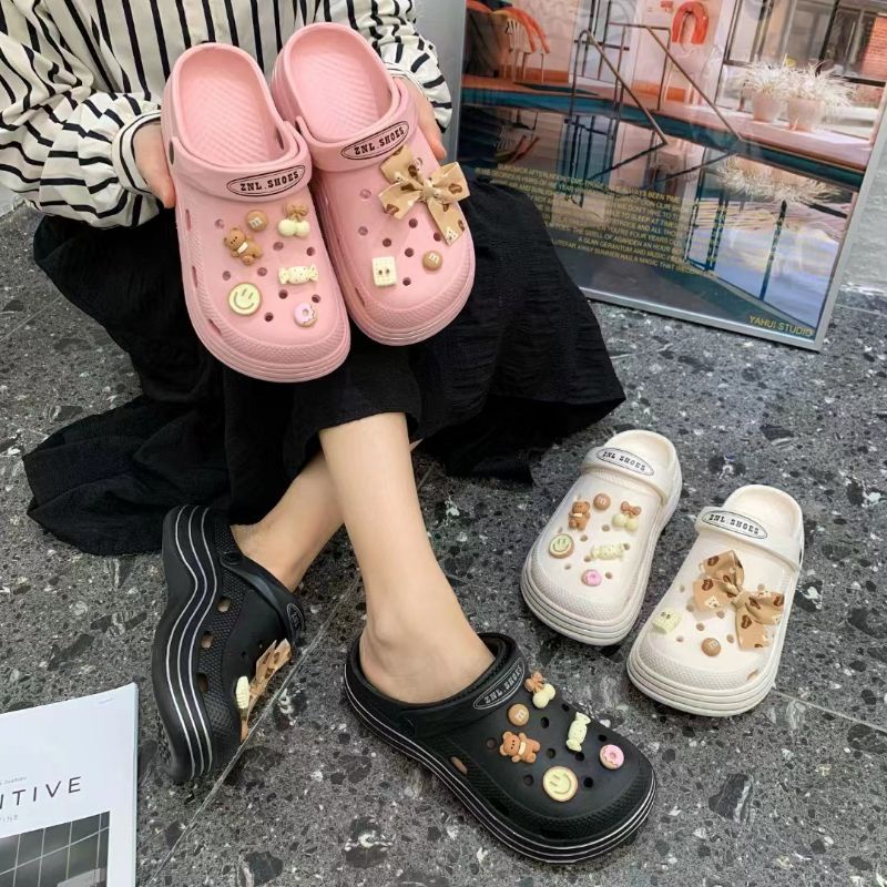 Dép cross đế dày nam nữ, sục nữ đi trong nhà, dép đi mưa mẫu mới hot 2022 VINA STORE