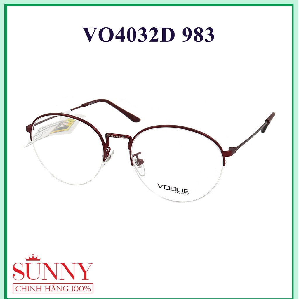 [Mã FARSBR241 giảm 15k đơn 0đ] VO4032D - - mắt kính Vogue chính hãng Italia, bảo hành toàn quốc