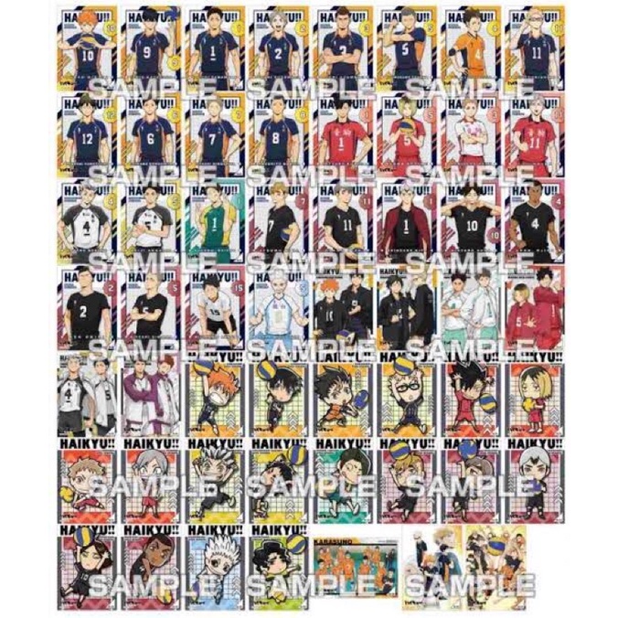 Thẻ nhân phẩm Haikyuu