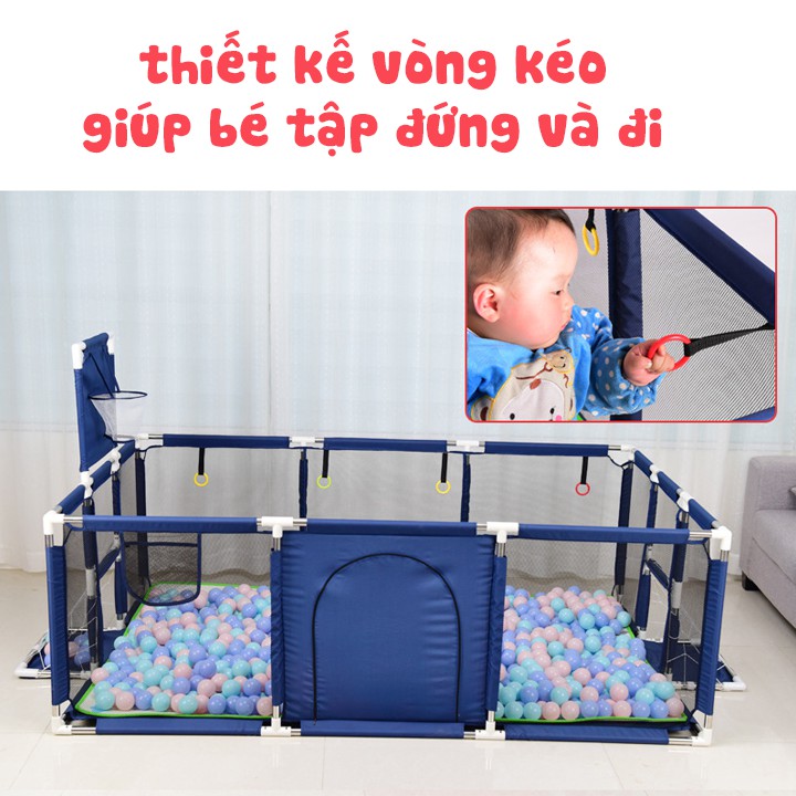 Nhà bóng cho bé, Quây kiêm cũi nhà bóng chơi cho bé( tặng kèm bóng)