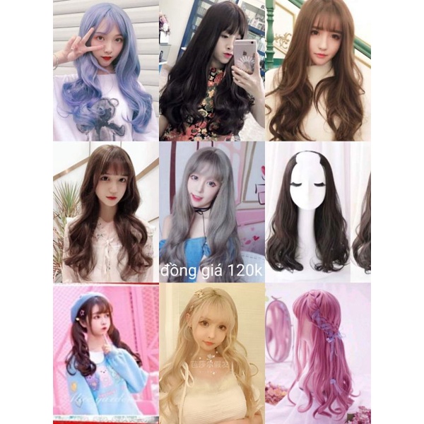 Tóc giả wig teen nhiều màu