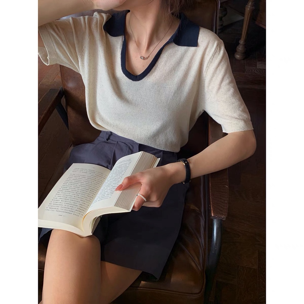 Áo Sweater Tay Ngắn Dáng Rộng Thời Trang Mùa Hè Dễ Phối Đồ Cho Nữ | BigBuy360 - bigbuy360.vn