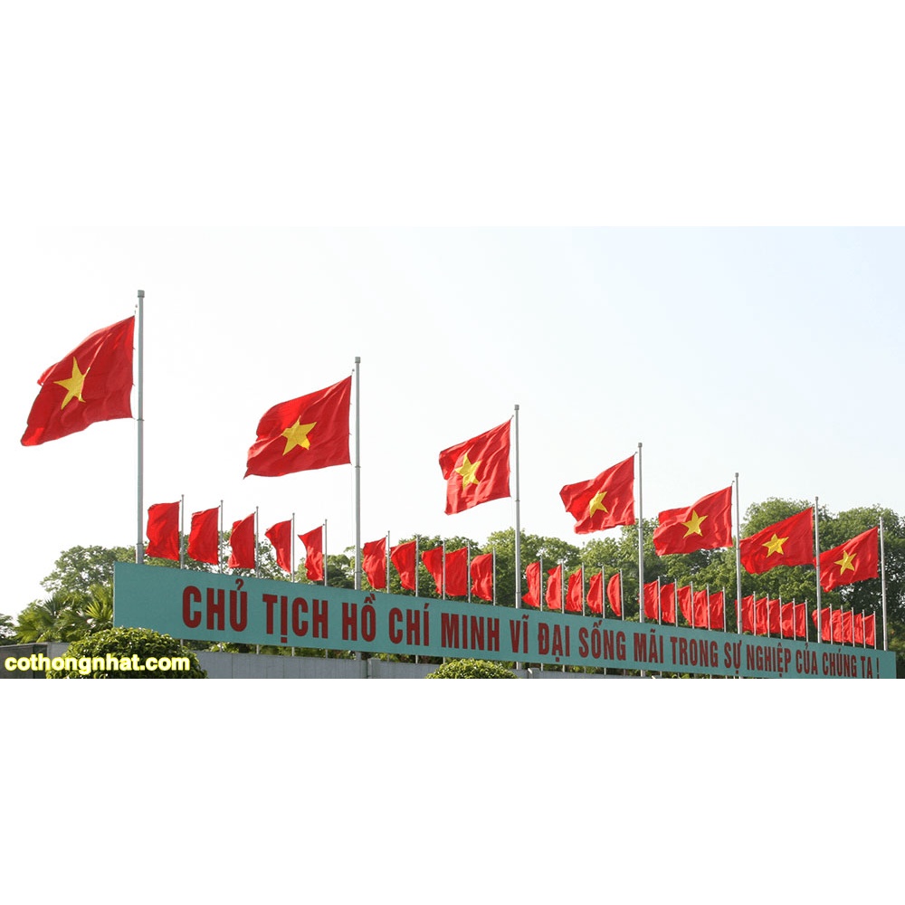 Cờ Tổ Quốc vải Satanh cao cấp đủ Size - hàng chuẩn, kích thước đủ - độ bền cao - vpp Diệp Lạc