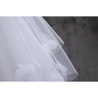 Khăn voan che mặt đội đầu cho cô dâu