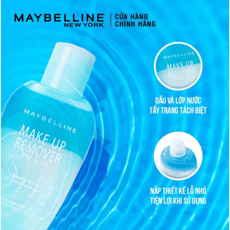 Nước Tẩy Trang Dành Cho Mắt Môi Maybelline Eye &amp; Lip Makeup Remover