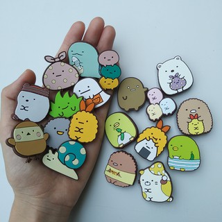 Combo 5 / 10 / 15 jibbitz / sticker Sumikko Gurashi San-X 2D gắn trang trí dép sục / dép lỗ n
