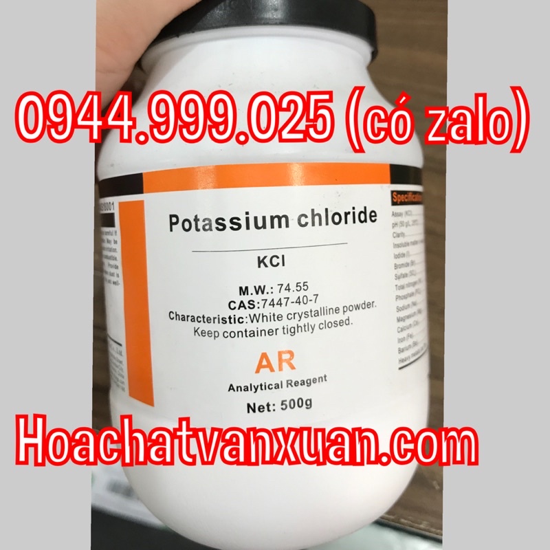 KCL lọ 500g KALI CLORUA hoá chất potassium chloride