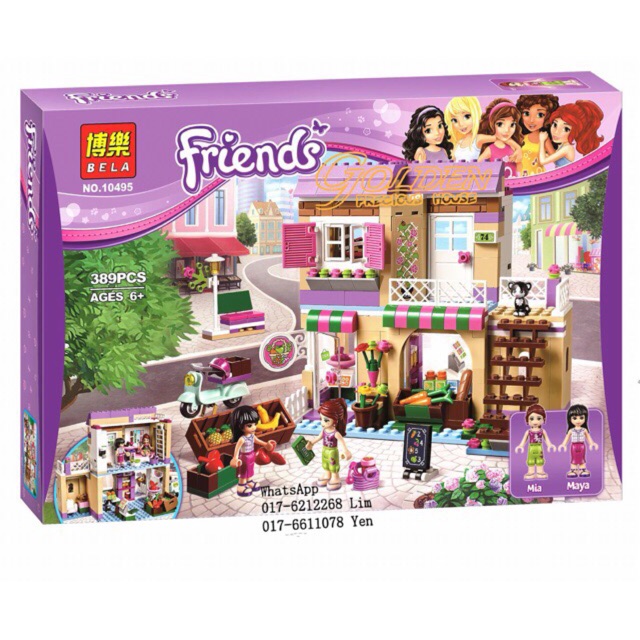 Lắp ráp friends 10495- Tiệm rau củ của maya