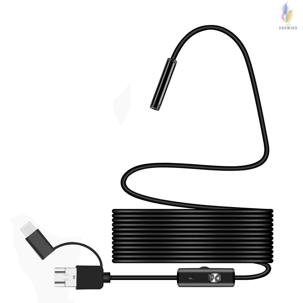 Camera nội soi mini không dây chống thấm nước cổng USB 7mm 3 trong 1