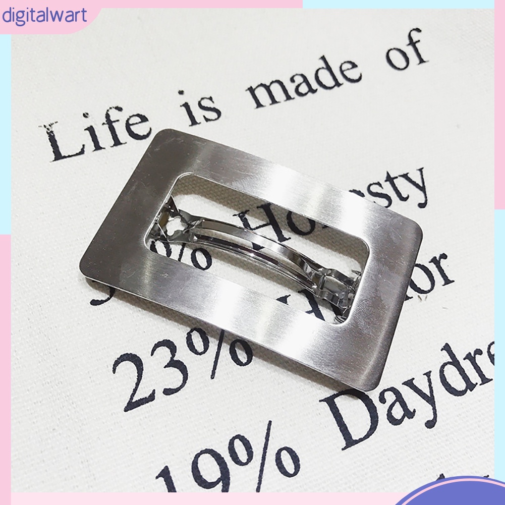 Kẹp Tóc Kim Loại Hình Chữ Nhật Thời Trang Cho Nữ