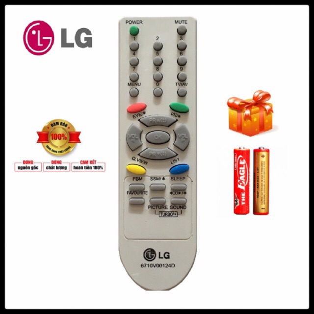 ĐIỀU KHIỂN TI VI LG ( đời cũ mã 124 )