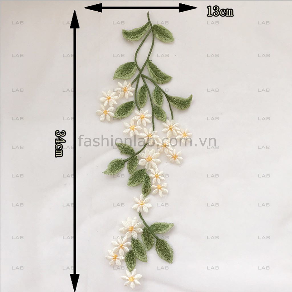 Hinh thêu hoa - ren cưới mẫu 09  #0208