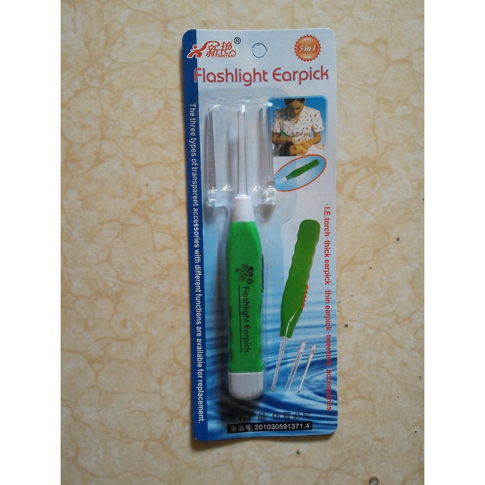 Dụng Cụ Lấy Ráy Tai Hộp Nhựa - Có Đèn - Giá Tốt