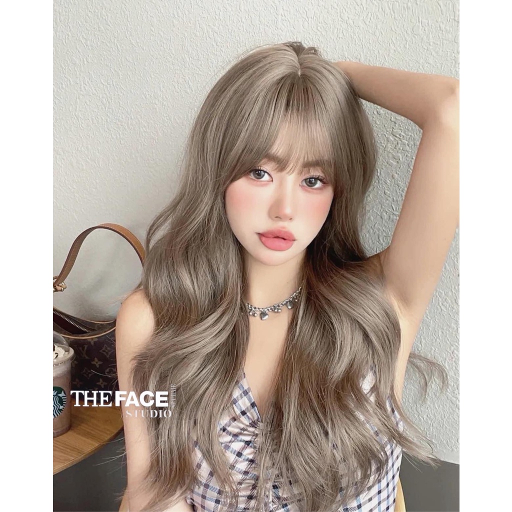 Thuốc nhuộm tóc màu Trà Sữa + tặng kèm oxy và gang tay