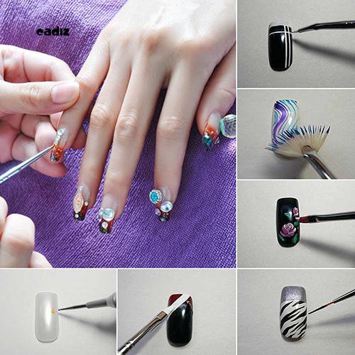 [Hàng mới về] Bộ 12 cọ vẽ trang trí móng tay nghệ thuật chất lượng cao