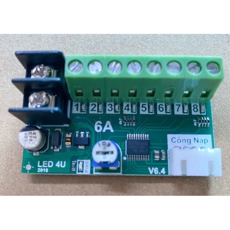 Mạch điều khiển led vẫy 4U 8 kênh 30a