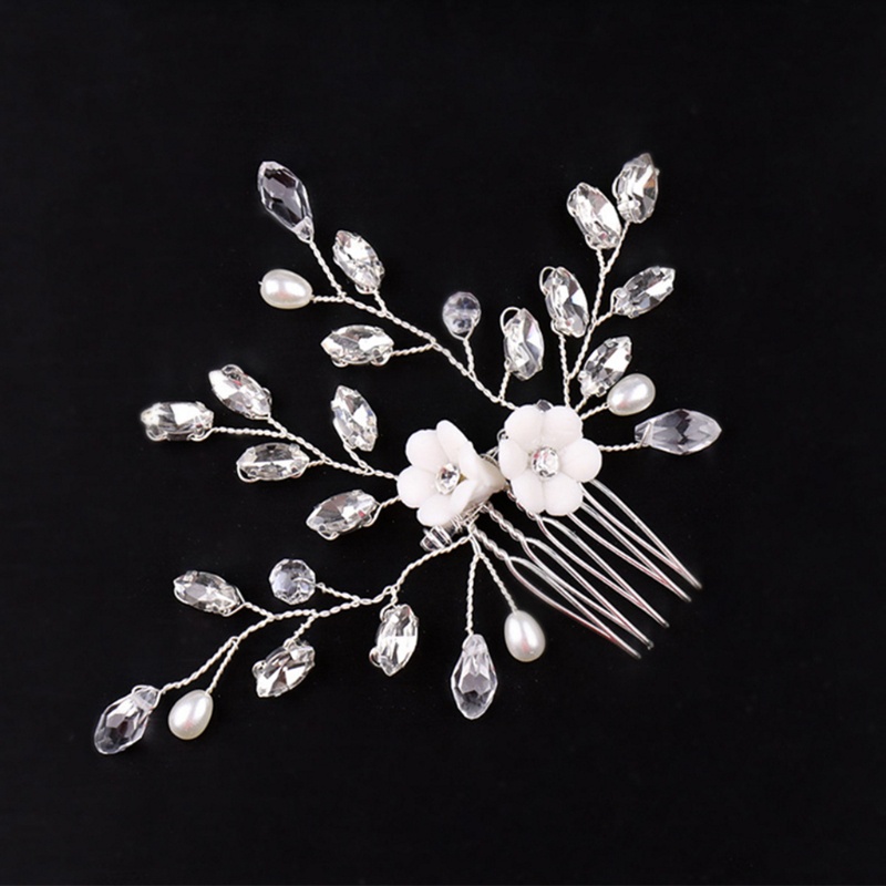 Lược Cài Tóc Hình Hoa Cho Cô Dâu Ngày Cưới