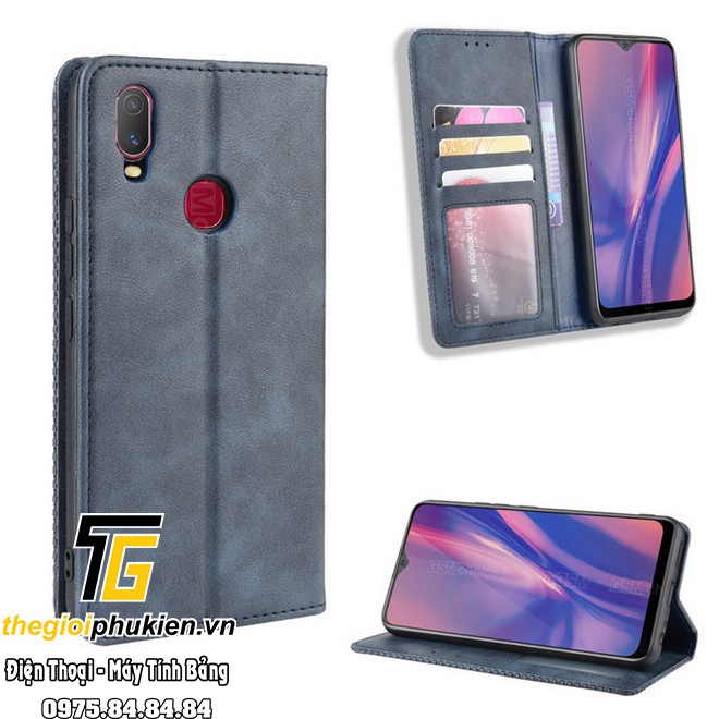 Bao da dạng ví Vivo Y11 Luxury Leather