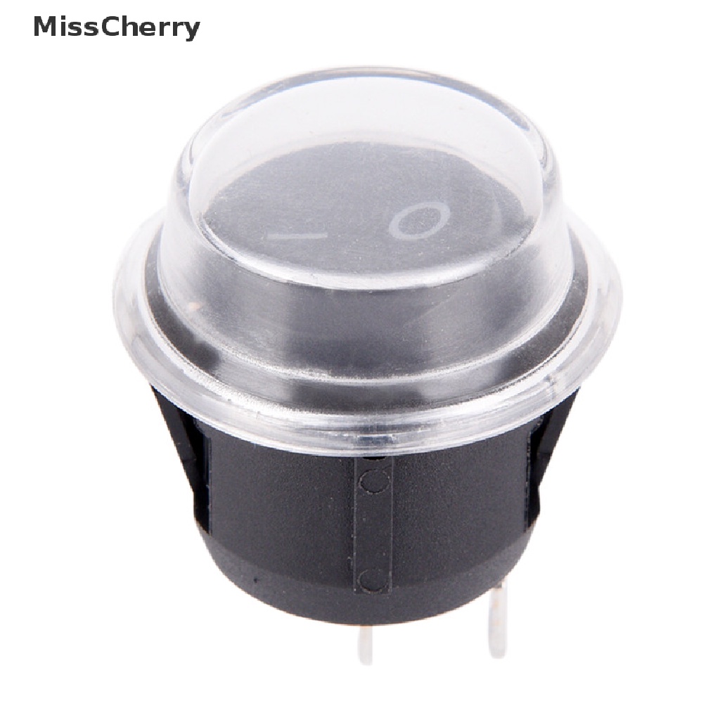 Công tắc đóng mở tự động 2-PIN ON-OFF SPST hình tròn + vỏ bọc chống thấm nước cho xe hơi