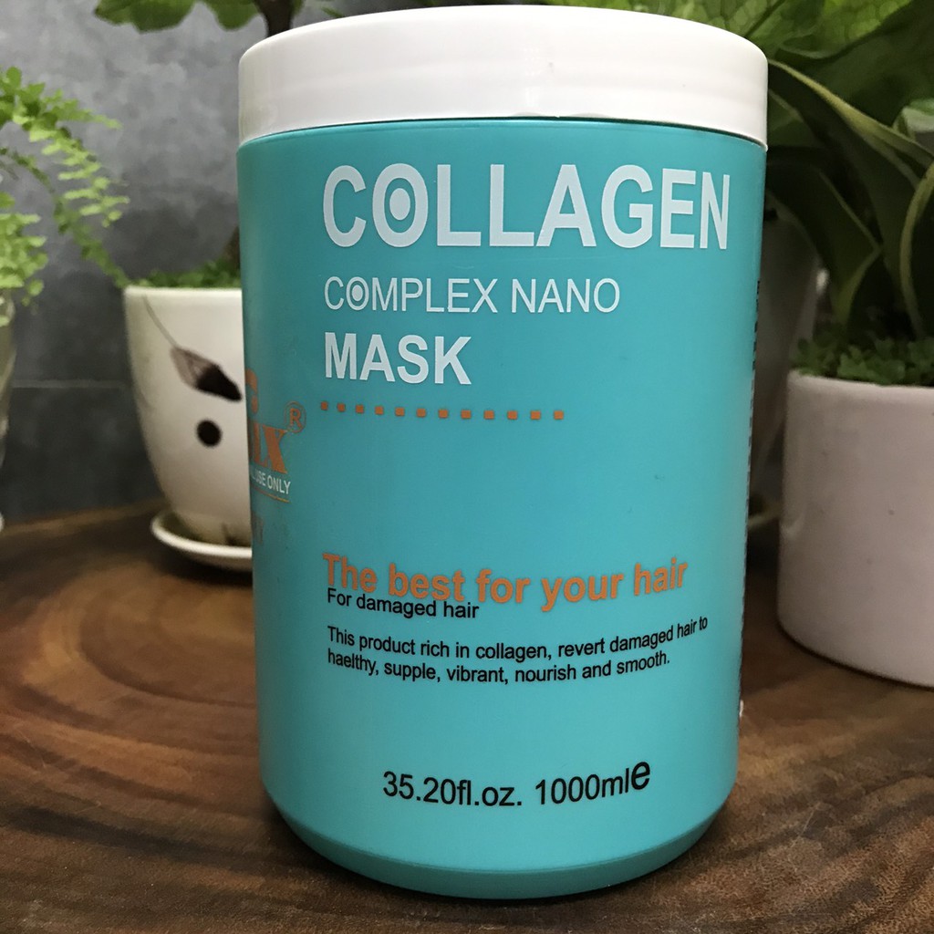 Hấp dầu siêu mềm mượt Lusix Collagen Complex Mask 1000ml