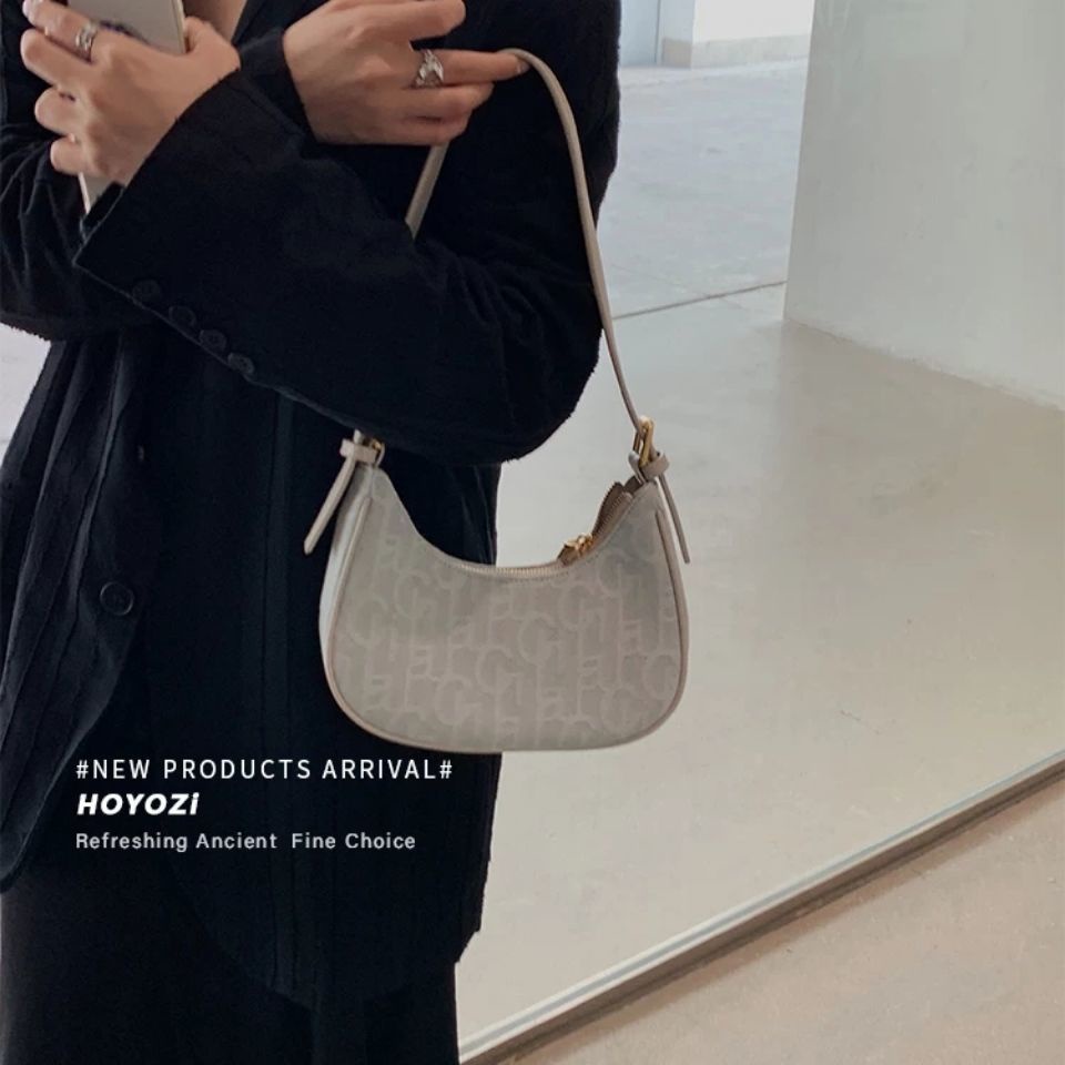 Túi đeo dưới cánh tay Chất Liệu Canvas Và Pu Phong Cách Retro Thời Trang Cho Nữ 2022