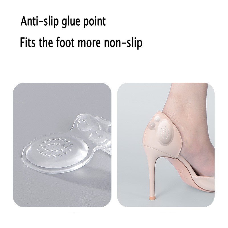 Miếng Dán Gót Chân Bằng Silicon Trong Suốt Giúp Giảm Đau Dành Cho Nữ