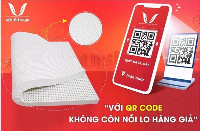 Nệm cao su non Massage Thắng Lợi 20p giá rẻ quà khủng, miễn phí giao hàng