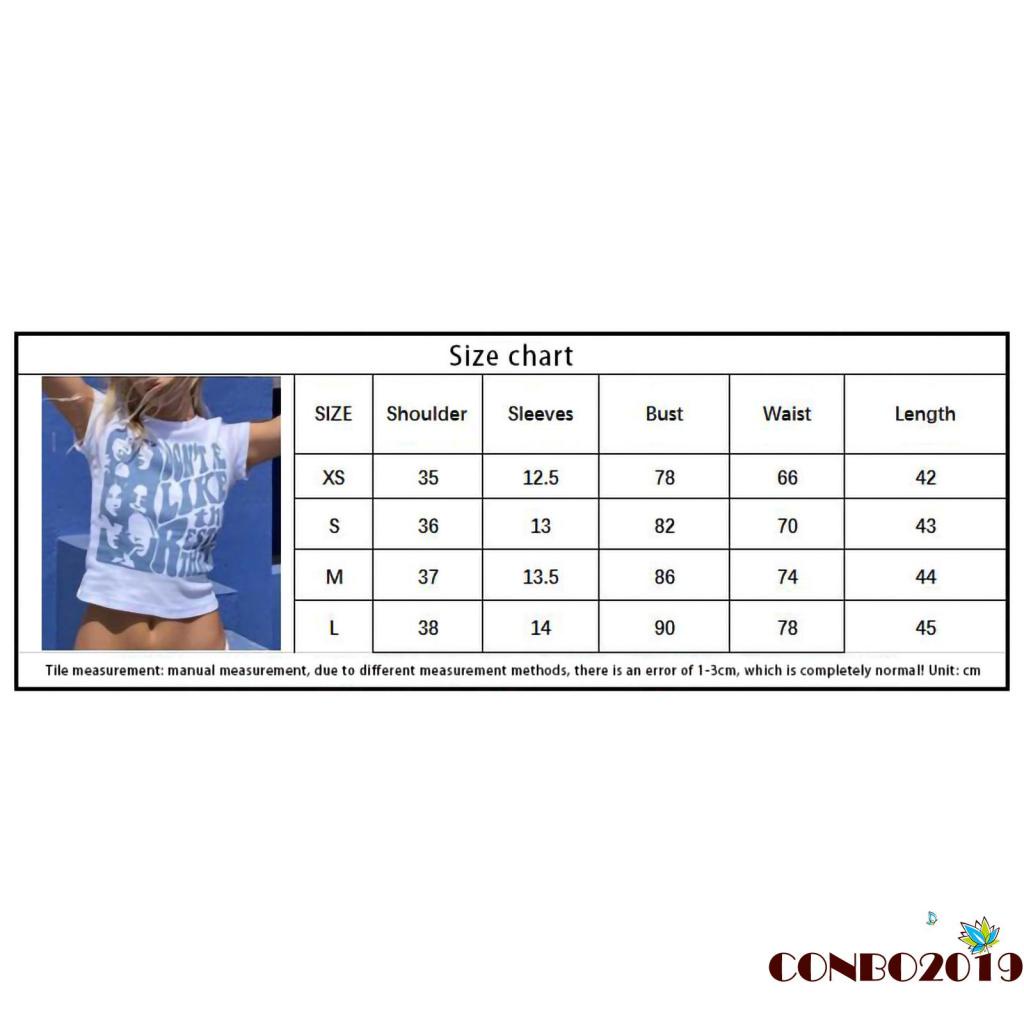 Áo Thun Tay Ngắn Cổ Tròn In Họa Tiết Hoạt Hình Và Chữ Thời Trang Mùa Hè Cho Nữ