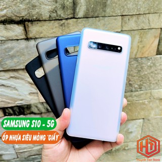 Ốp lưng Samsung S10 5G dẻo nhựa siêu mỏng giấy chống bám vân tay, chất lượng như hãng Memumi