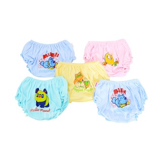 (3-15kg) Quần sịp bèo màu in bé gái (s1-6)