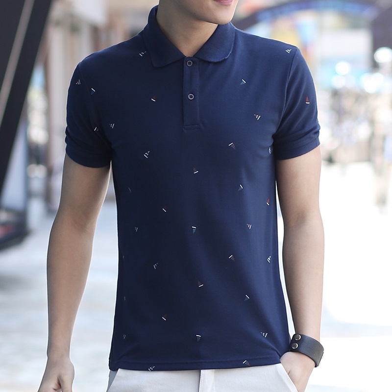 Áo polo Ngắn Tay Dáng Rộng Thời Trang Cho Nam M-4XL M-4XL