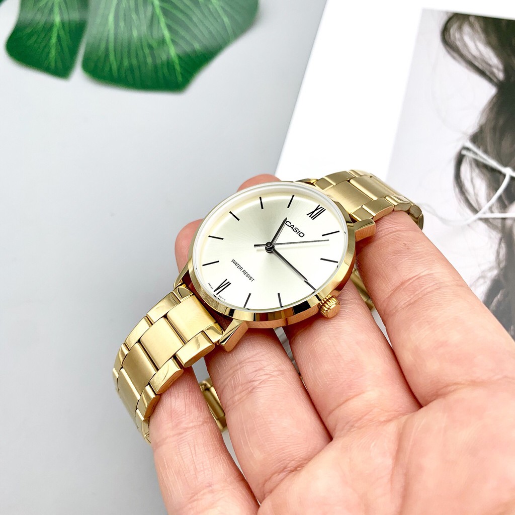 Đồng hồ nữ dây kim loại Casio Anh Khuê LTP-VT01G-9BUDF