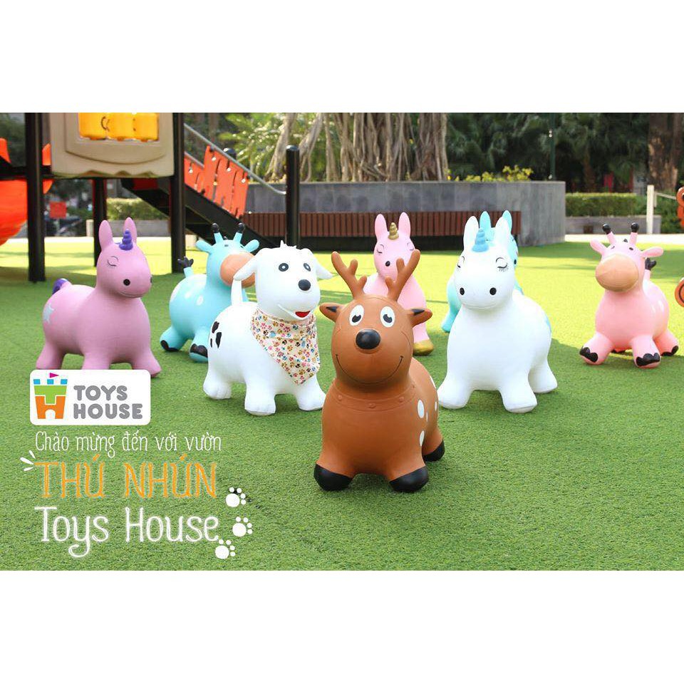 [LIFEMALL25015 - 12% đơn 250K] Thú nhún trẻ em hình tuần lộc Toyshouse - Đồ chơi vận động cho bé - Hàng dự án