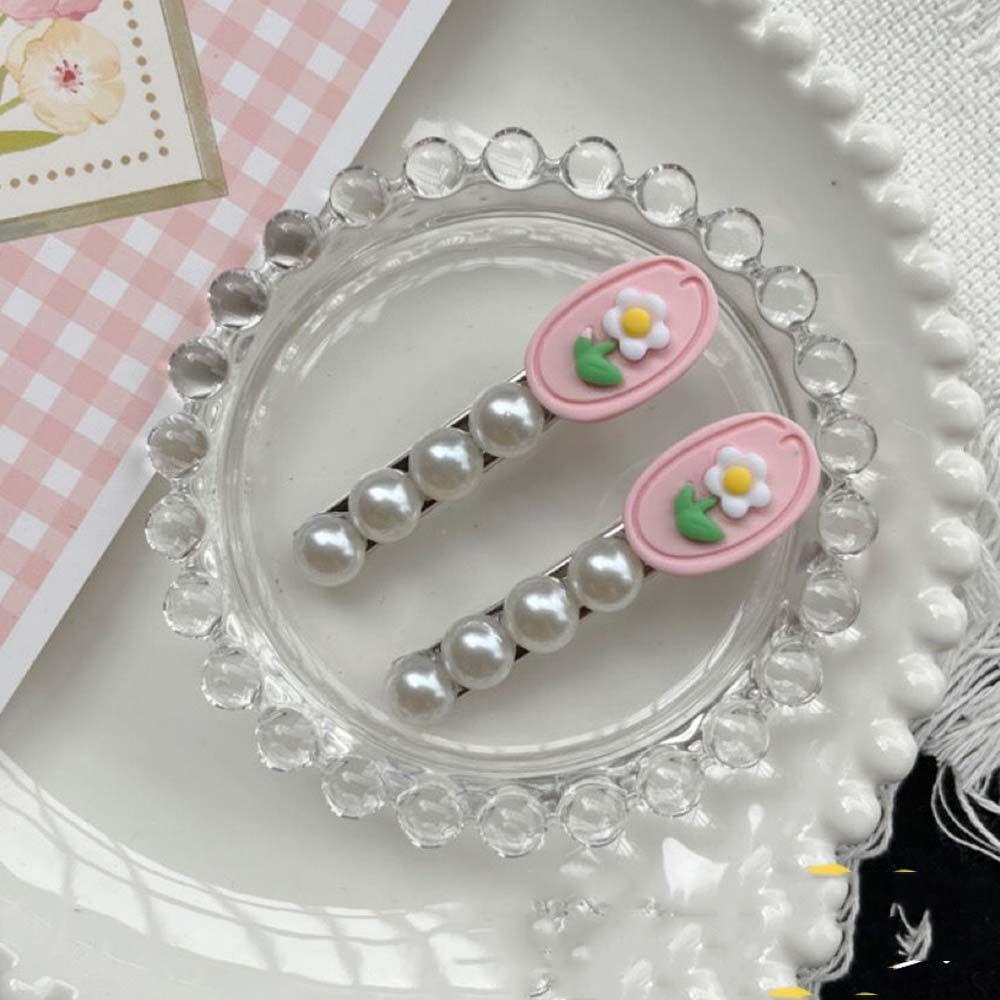 IVORY Kẹp Tóc Hoa Tulip Hồng Phong Cách Hàn Quốc Cổ Điển Cho Nữ