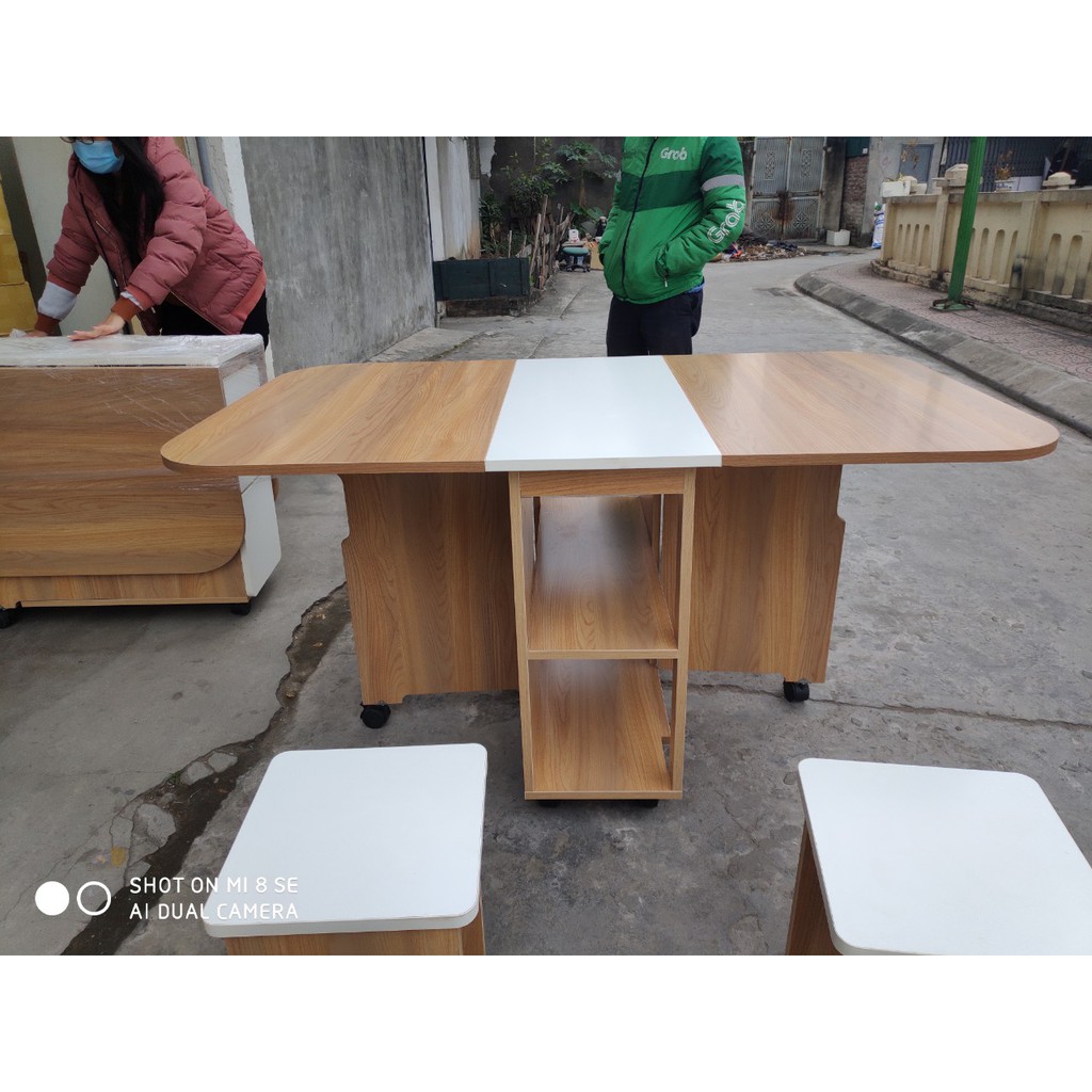 [𝐒𝐢𝐞̂𝐮 𝐒𝐚𝐥𝐞] Bàn ăn thông minh gấp gọn siêu tiện lợi tiết kiệm diện tích | BigBuy360 - bigbuy360.vn