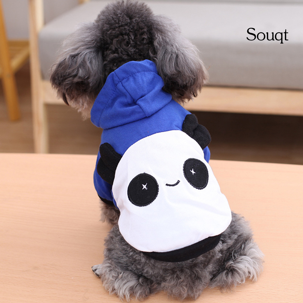 Áo Khoác Hoodie Thoáng Khí In Hình Gấu Trúc Hoạt Hình Cho Thú Cưng