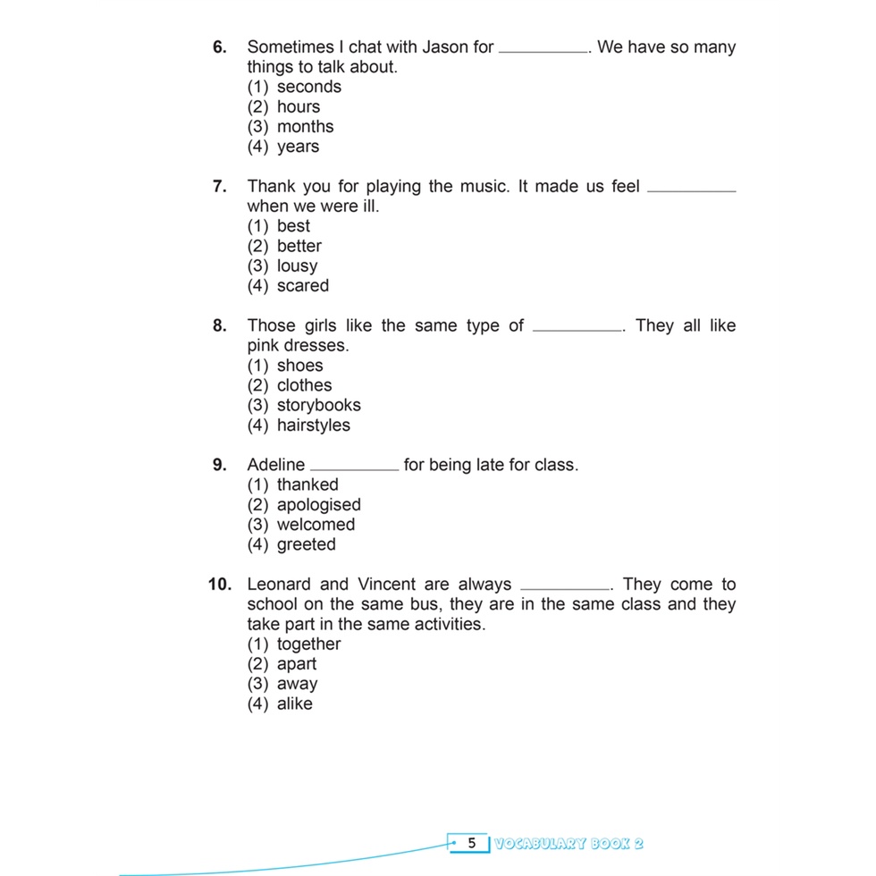 Sách - Bài Tập Từ Vựng Tiếng Anh Cơ Bản Dành Cho Học Sinh (Basic Vocabulary) - Tập 2